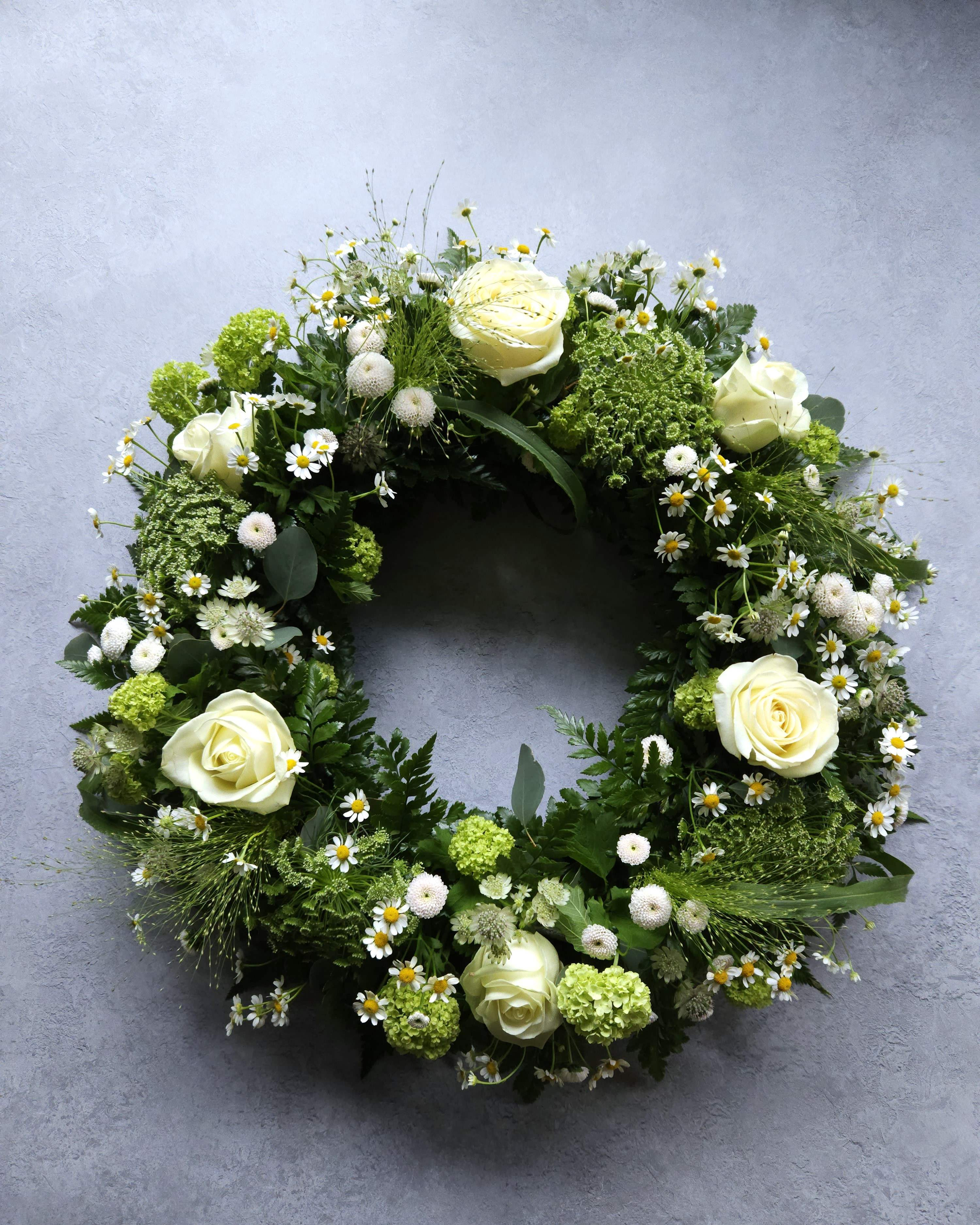 White Spring Wreath