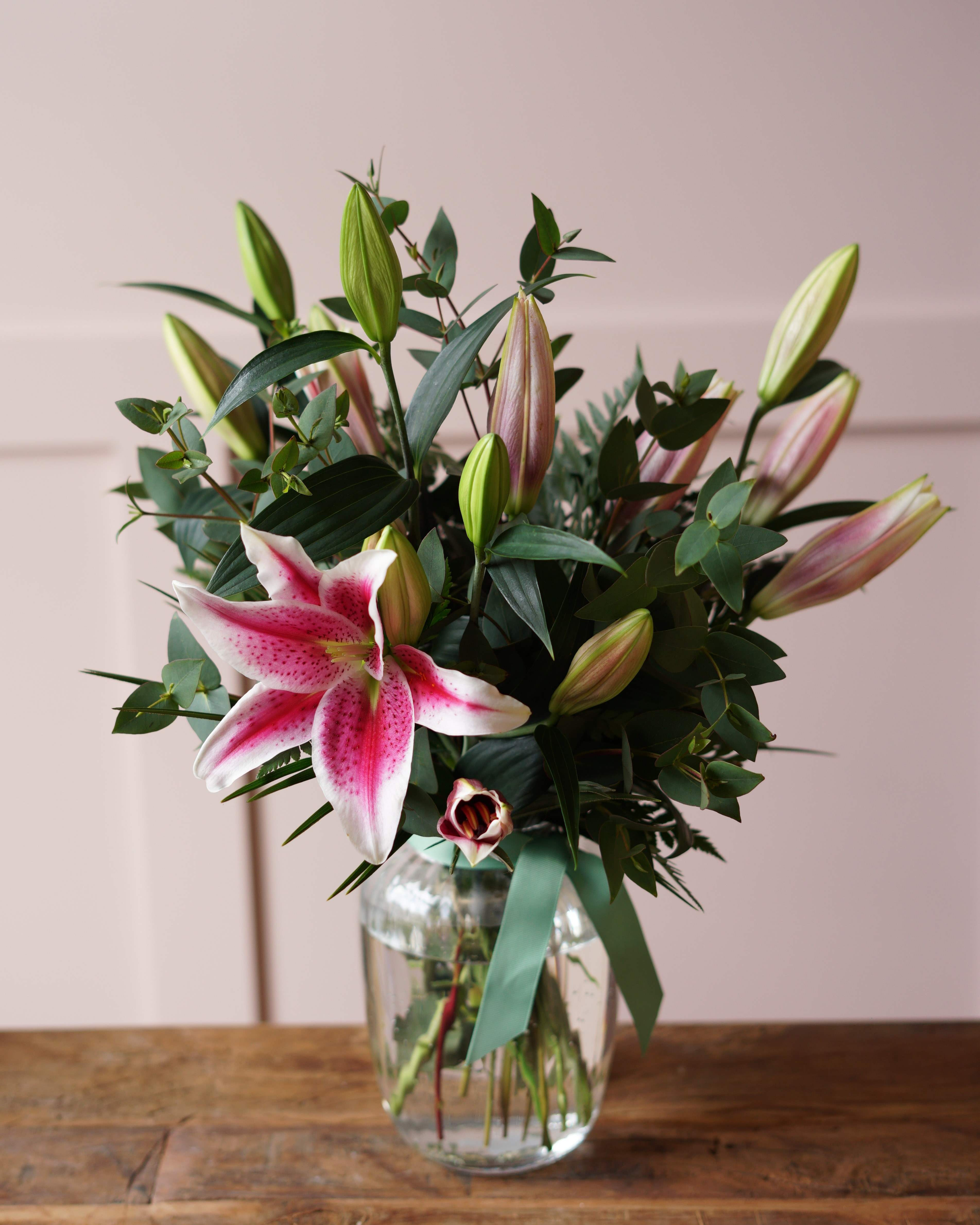 Pink Lily Vase